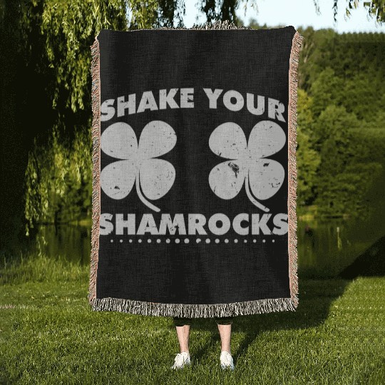 St Patrick Saint Patrick s Day Irish Green Ireland Woven Blankets