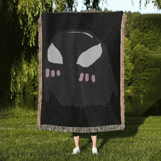 cute venom Woven Blankets