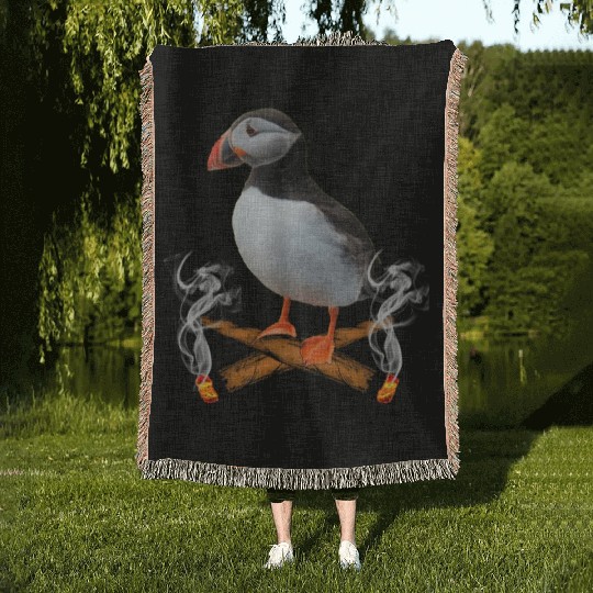 Puffin Blunts Woven Blankets