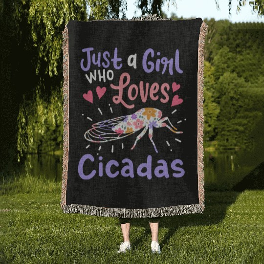 Cicada Insect Cicada Lover Woven Blankets