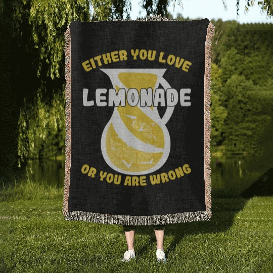 Lemonade Lover Lemonade Stand Woven Blankets
