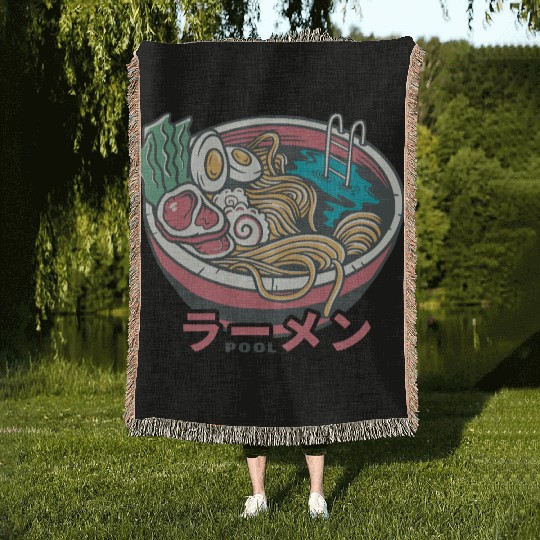 Ramen Pool Woven Blankets