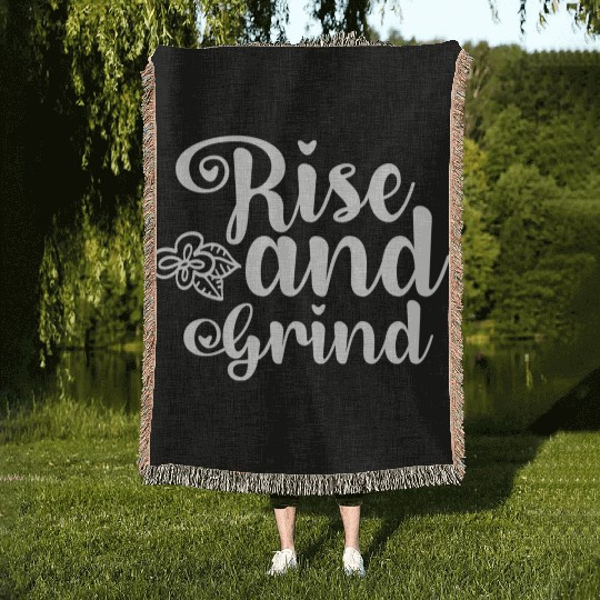 Rise and Grind Woven Blankets