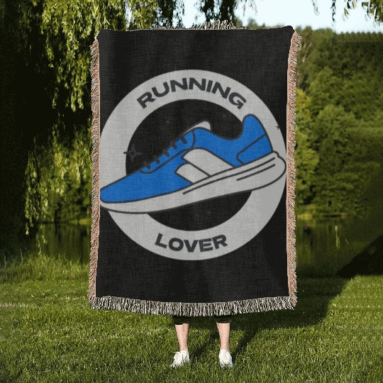 Running Lover | Man Jogging Exercise Woven Blankets