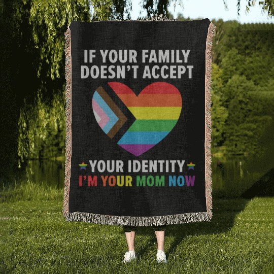 Gay Rights Rainbow Pride LGBTQ Gay Pride Parade Woven Blankets