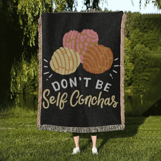 Conchas Sweet Bread Mexican Mexico Woven Blankets