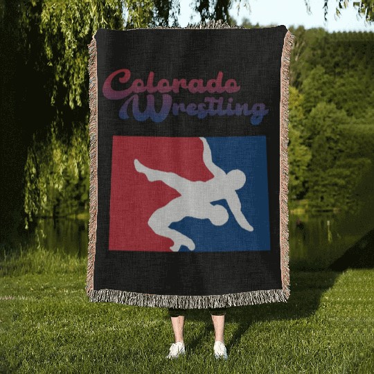 Colorado Wrestling Woven Blankets
