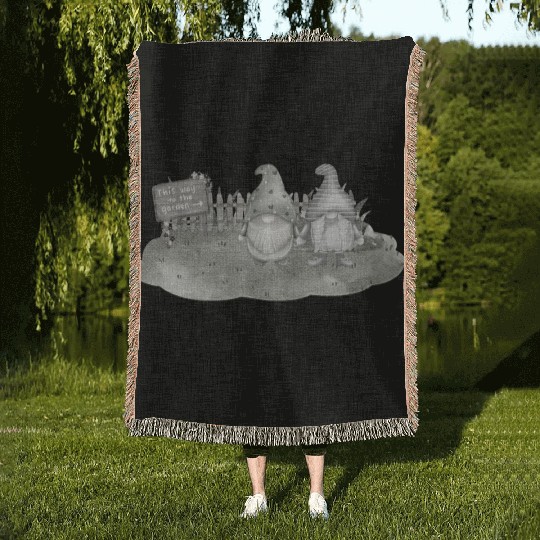Garden Friends / Garden Gnomes Woven Blankets