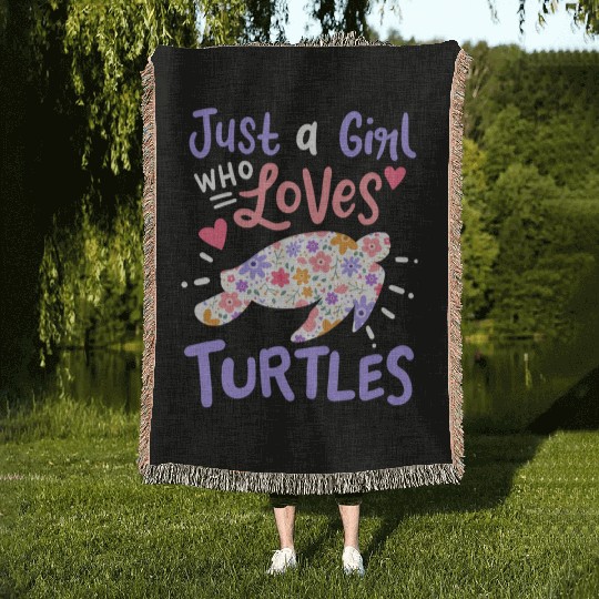 Sea Turtle Turtle Lover Woven Blankets