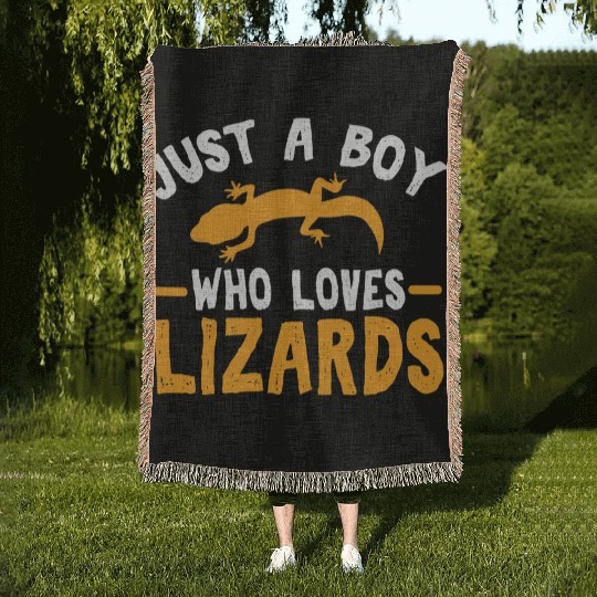 Lizard Lizard Lover Woven Blankets