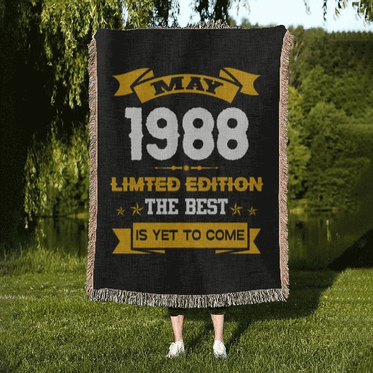 May 1988 Birthday Surprise Woven Blankets