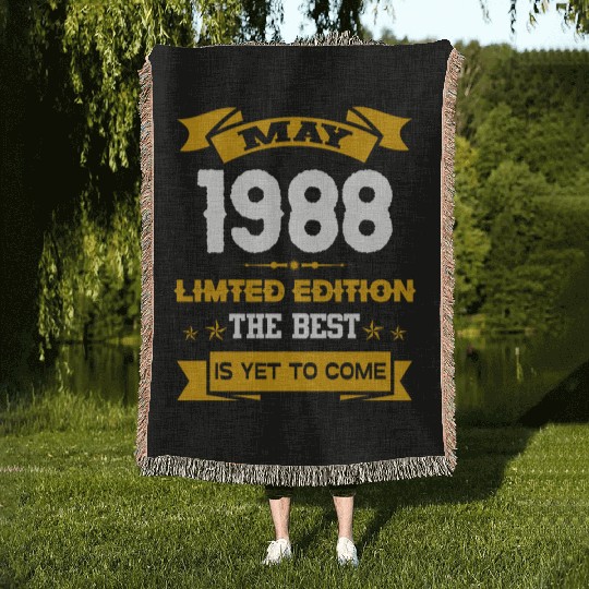May 1988 Birthday Surprise Woven Blankets