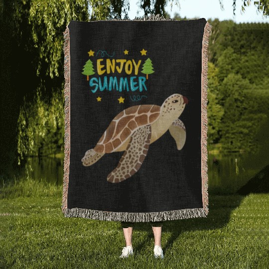 Sea Turtle Woven Blankets