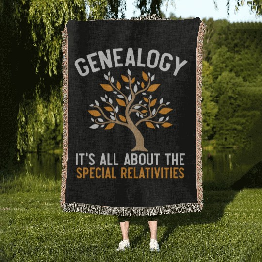 Genealogy It's All About The Special Relativities Woven Blankets