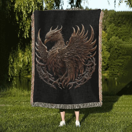 Illustration of Phoenix Woven Blankets