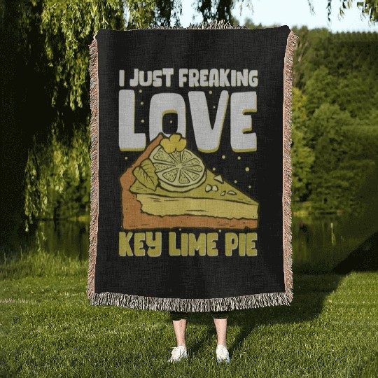 Pies Lover Love Key Lime Pie Woven Blankets