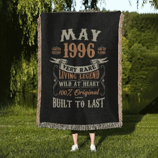 May 1996 Birthday Surprise Woven Blankets