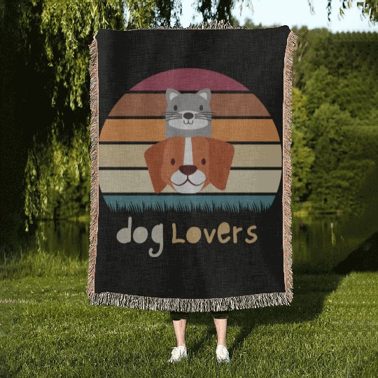 Dog Lovers Cute Gifts For Animal Lovers Woven Blankets