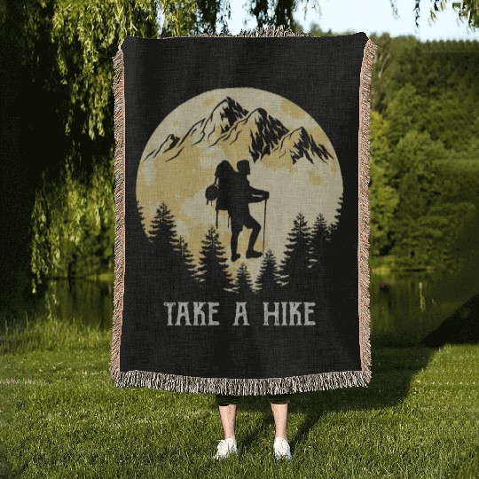 Take a Hike Wanderlust Hiking Woven Blankets