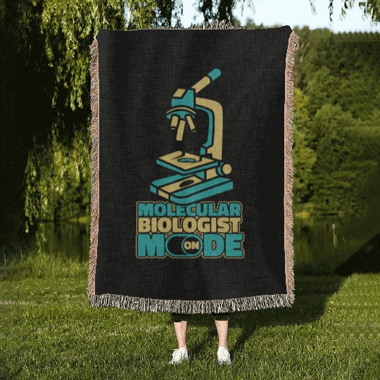 Biology Biologist Mode On Molecular Biologist Woven Blankets