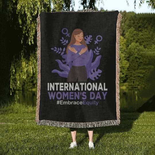International Women's Day 2023 8 March IWD Embrace Woven Blankets