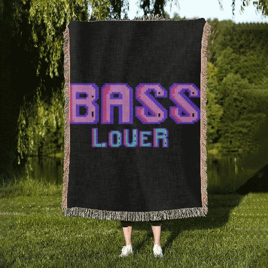 Bass lover Woven Blankets