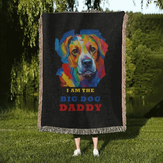 Big Dog Daddy Woven Blankets