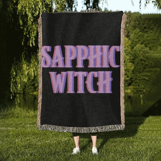 Sapphic Witch Woven Blankets