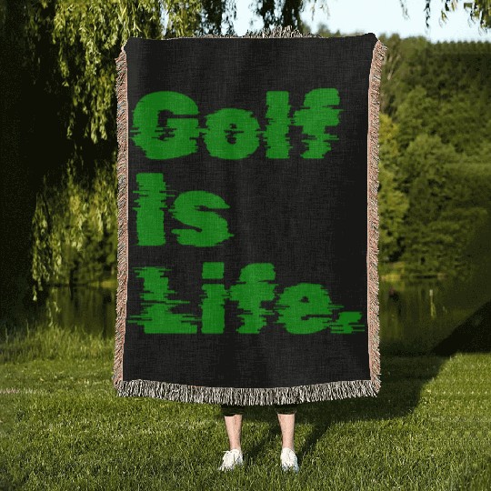I Like Golfing, Golf Player, Golfing, Golf Is Life Woven Blankets