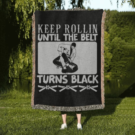 Brazilian Jiu Jitsu MMA Bjj Hugger Woven Blankets