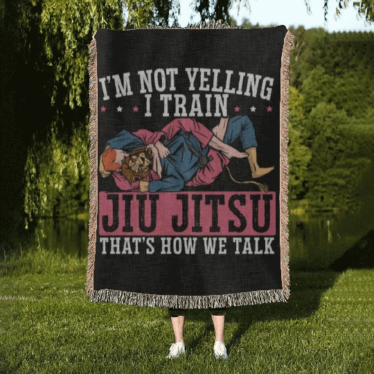 Jiu Jitsu BJJ Martial Arts MMA Combat Fighting Woven Blankets