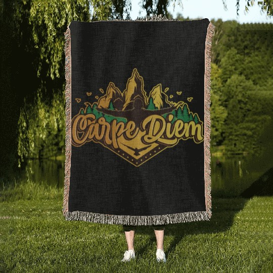 Carpe Diem Woven Blankets