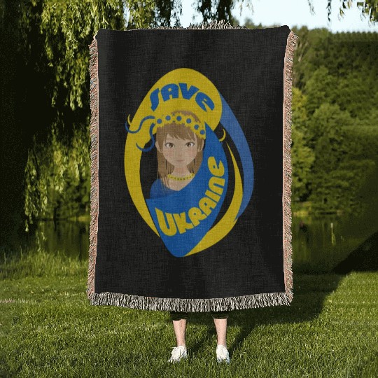 Save Ukraine 1 Woven Blankets