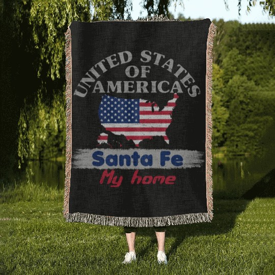 United States of America - Santa Fe my home - USA Woven Blankets