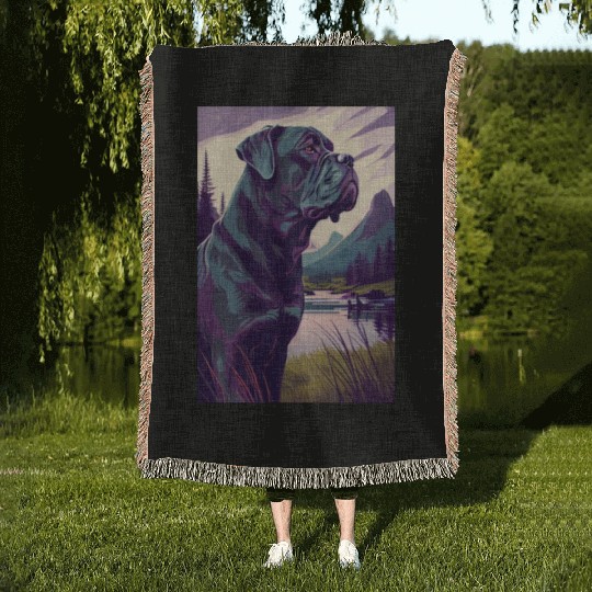 Cane Corso Nature Woven Blankets