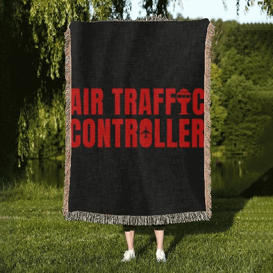 Great Air Traffic Controller Aviation Flight Woven Blankets
