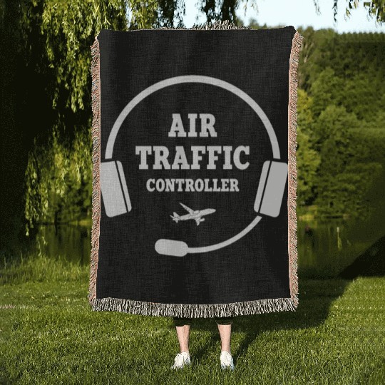Great Air Traffic Controller Design Woven Blankets