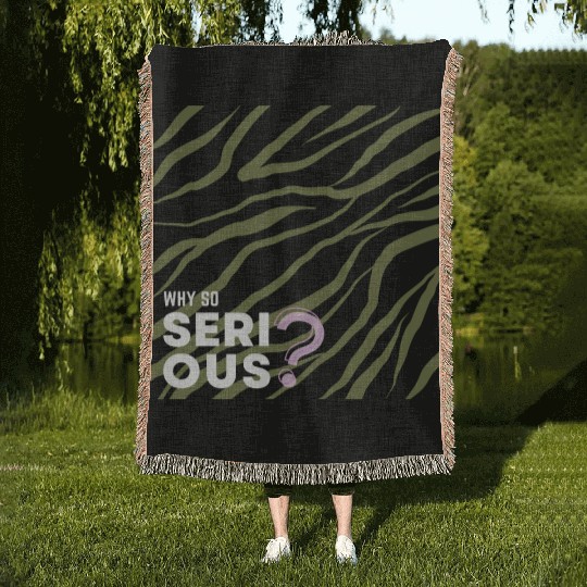 Why So Serious? Woven Blankets