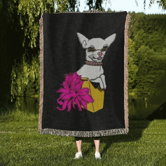 I GOT THAT DOG In me Woven Blankets