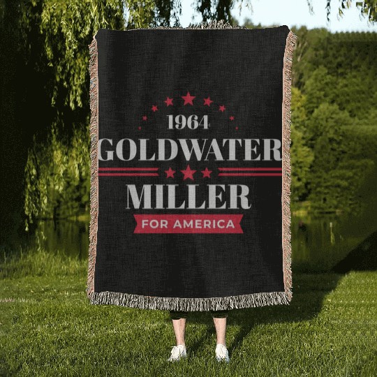 Barry Goldwater Republican Campaign Woven Blankets