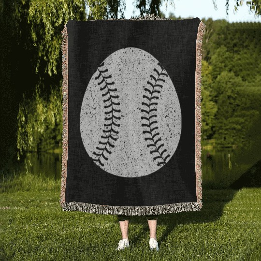 Baseball Happy Easter Egg Hunting Cute Sport Lover Woven Blankets