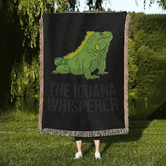 The Iguana Whisperer Gecko Lizard Lover Woven Blankets