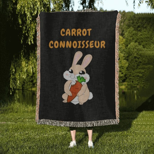 Carrot connoisseur Woven Blankets