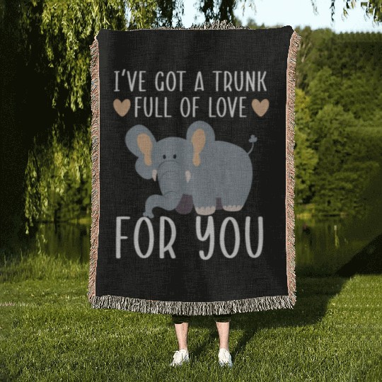 Elephant Lover Wildlife Animal Zoo Zookeeper Woven Blankets