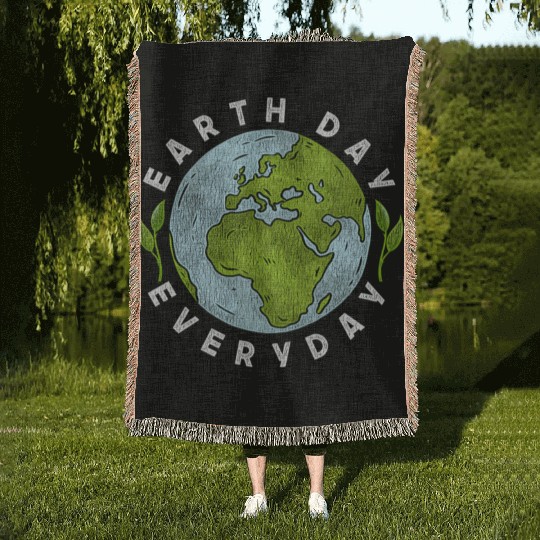 Earth Day Everyday Earth Day Woven Blankets