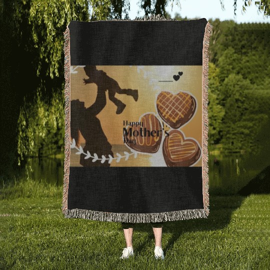 4000px Happy Mother's Day Woven Blankets