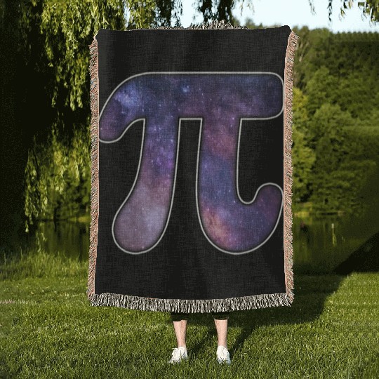 Galaxy Pi Math Science Astronomy Geek 3 14 Pi Day Woven Blankets