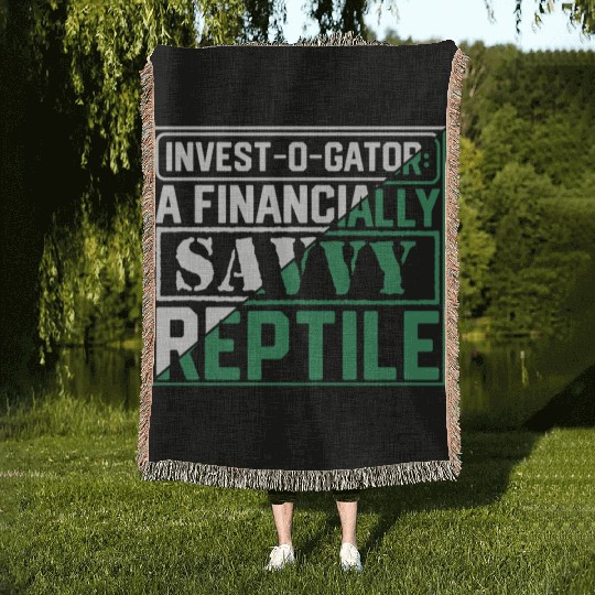 Aligator Gifts Reptile Lover Keeper Woven Blankets