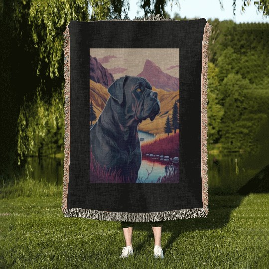 Cane Corso Nature Woven Blankets
