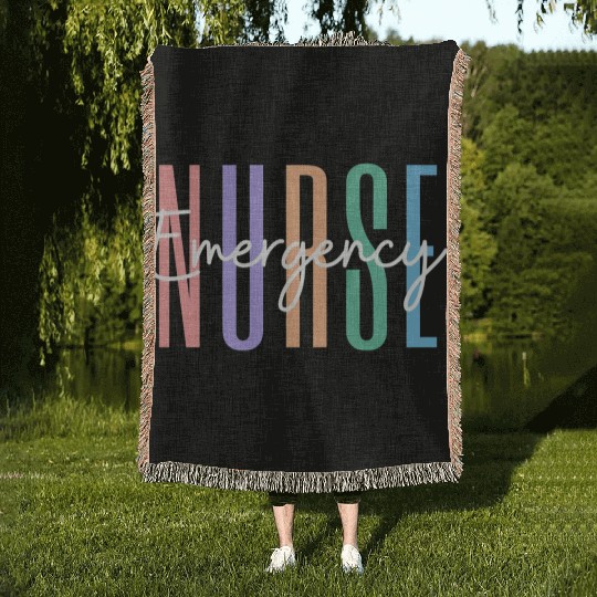 Er Nurse Emergency Room Nurse Registered Nurse Woven Blankets